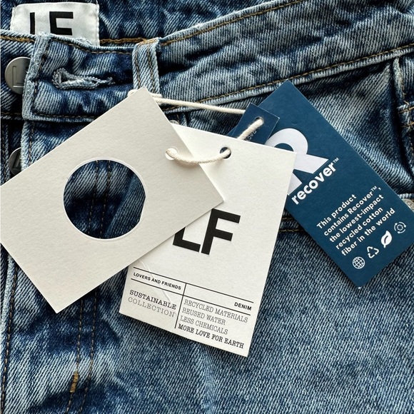 LOVERS + FRIENDS Ladies Women’s Size 24 Ryan Sustainable Jeans Los Angeles NWT - Picture 8 of 12